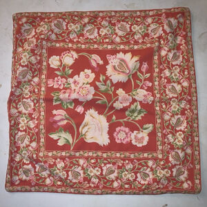April Cornell Pillow Cover, 22x22 Inches, peach and Pink